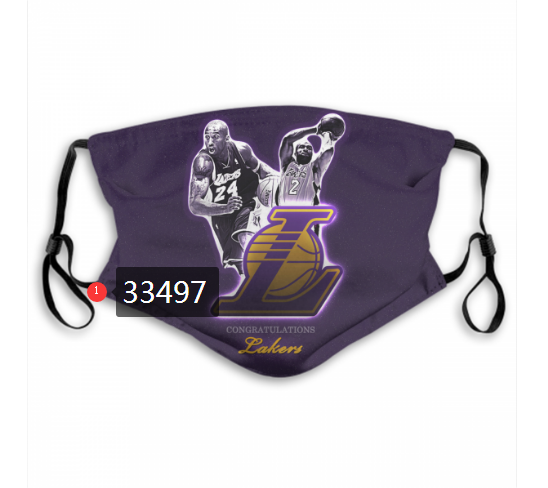 2021 NBA Los Angeles Lakers #24 kobe bryant 33497 Dust mask with filter->nba dust mask->Sports Accessory